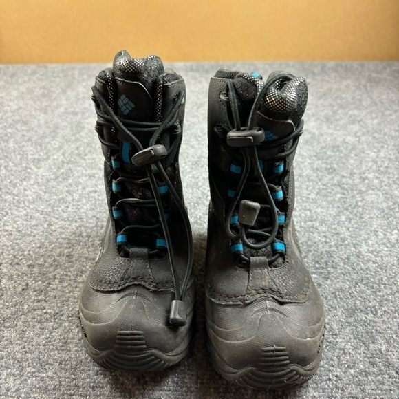 COLUMBIA Kids Insulated Bugaboot Winter Snow Boots black/blue size: 1 - Picture 2 of 10